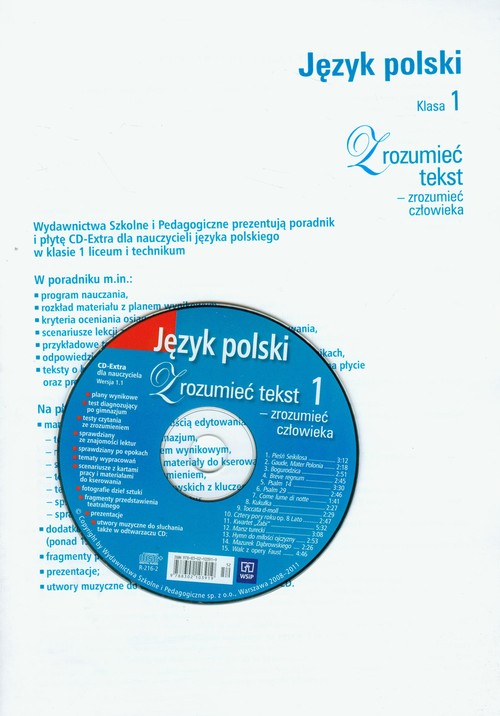 Zrozumieć tekst – zrozumieć człowieka 1 Poradnik z płytą CD - Olejnik