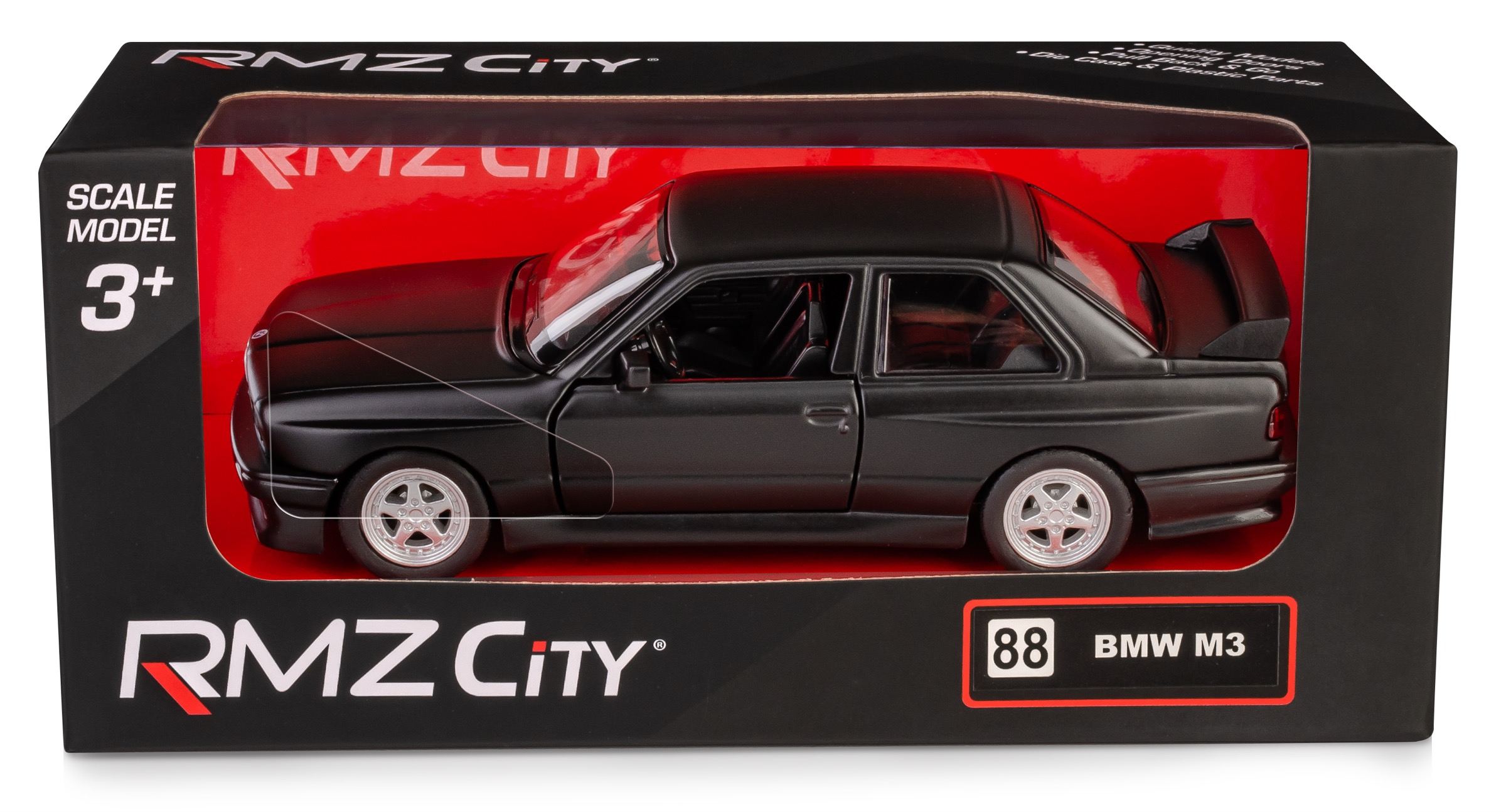 RMZ City BMW M3 E30 (1986-1991) Matte czarny w skali 1:35 | Multiszop.pl