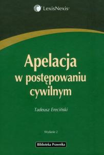 Okładka książki Apelacja w postępowaniu cywilnym