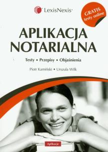 Okładka książki Aplikacja notarialna + gratis testy online
