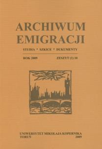 Opakowanie Archiwum Emigracji Zeszyt 10