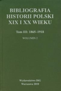 Okładka książki Bibliografia historii polski XIX i XX wieku