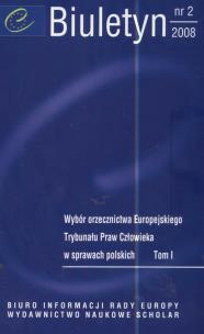 Opakowanie Biuletyn Biuro Informacji Rady Europy 2/2008