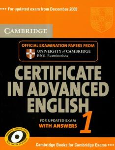 Opakowanie Cambridge certificate in advanced english 1