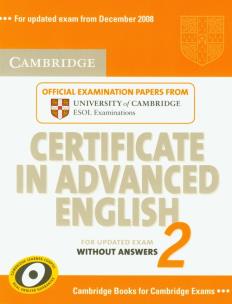 Opakowanie Cambridge Certificate in Advanced English 2