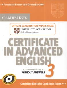 Opakowanie Cambridge Certificate in Advanced English without answers
