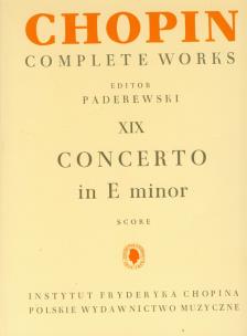 Opakowanie Chopin Complete Works XIX Concerto in E minor