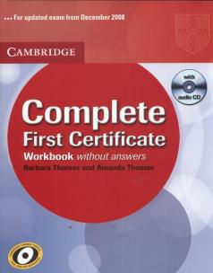 Okładka książki Complete first certificate Workbook