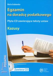 Okładka książki Egzamin na doradcę podatkowego Kazusy + CD