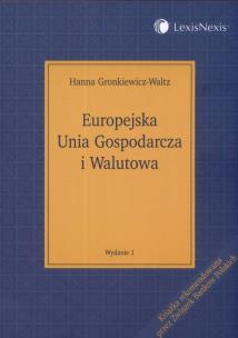 Okładka książki Europejska Unia Gospodarcza i Walutowa
