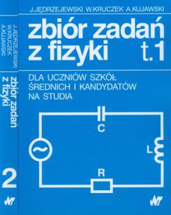 Okładka książki Fizyka zb. zadań t. I i II WNT Jędrzejewski