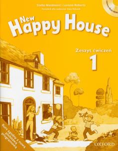 Okładka książki Happy House NEW 1 WB CD Gratis OXFORD