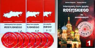 Okładka książki Intensywny kurs języka rosyjskiego dla początkujących z płytami CD i MP3