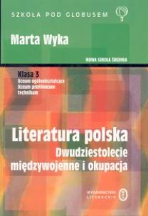 Okładka książki J.polski LO 3 Literat. Polska 20-lecie Wyka WL