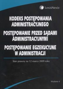 Opakowanie Kodeks postępowania administracyjnego, Postępowanie przed sadami administracyjnymi, Postępowanie egzekucyjne w administracji