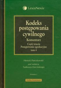 Okładka książki Kodeks postępowania cywilnego Komentarz tom 4