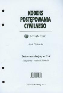 Okładka książki Kodeks Postępowania Cywilnego Zestaw nowelizujący nr 116