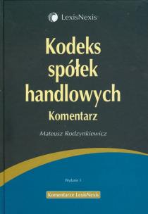 Okładka książki Kodeks spółek handlowych Komentarz