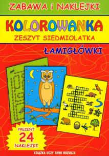 Okładka książki Kolorowanka zeszyt siedmiolatka