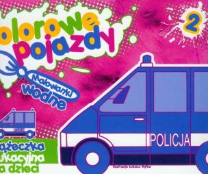 Okładka książki Kolorowe pojazdy 2 - malowanki wodne
