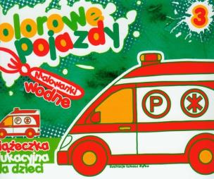 Okładka książki Kolorowe pojazdy 3 - malowanki wodne