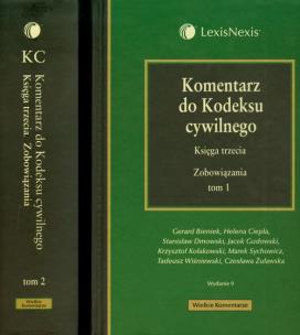 Okładka książki Komentarz do Kodeksu cywilnego Księga trzecia Zobowiązania tom 1-2