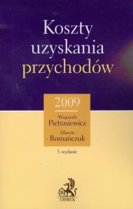 Okładka książki Koszty uzyskania przychodów 2009