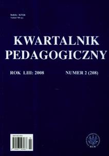 Opakowanie Kwartalnik pedagogiczny nr 2/2008