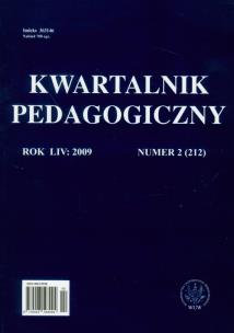 Opakowanie Kwartalnik pedagogiczny nr 2/2009