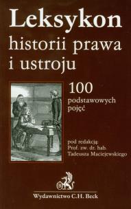 Opakowanie Leksykon historii prawa i ustroju
