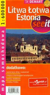 Okładka książki Litwa, Łotwa, Estonia see it - m.samoch. 1:850t