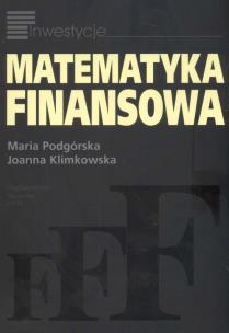 Okładka książki Matematyka finansowa