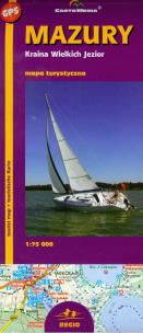 Opakowanie Mazury Kraina Wielkich Jezior Mapa turystyczna