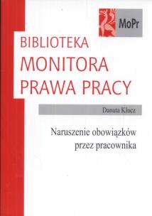 Okładka książki Naruszenie obowiązków przez pracownika