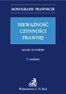 Okładka książki Nieważność czynności prawnej