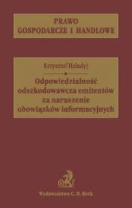 Okładka książki Odpowiedzialność odszkodowawcza eminentów za naruszenie obowiązków informacyjnych