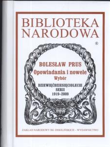 Okładka książki Opowiadania i nowele