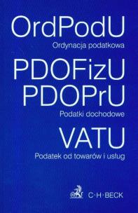 Opakowanie Ordynacja podatkowa Podatki dochodowe Podatek od towarów i usług