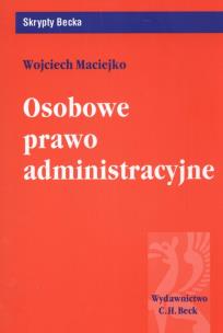 Okładka książki Osobowe prawo administracyjne