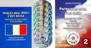 Okładka książki Parlez avec nous, cest facile  Intensywny kurs francuskiego dla średnio zaawansowanych + 6 CD audio