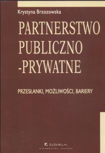 Okładka książki Partnerstwo publiczno - prywatne