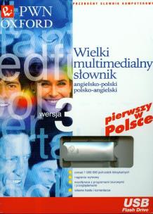Opakowanie PenDrive Wielki multimedialny słownik angielsko-polski polsko-angielski