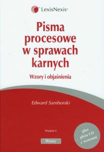 Okładka książki Pisma procesowe w sprawach karnych + CD