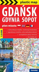 Okładka książki Plastic map Gdańsk, Gdynia, Sopot 1:26 000