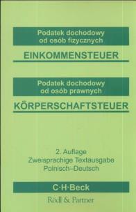 Opakowanie Podatek dochodowy od osób fizycznych Einkommensteuer Podatek dochodowy od osób prawnych Korperschaftsteuer