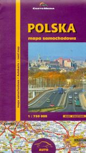 Opakowanie Polska Mapa samochodowa 1:750 000