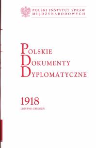 Okładka książki Polskie Dokumenty Dyplomatyczne 1918