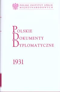 Opakowanie Polskie Dokumenty Dyplomatyczne 1931