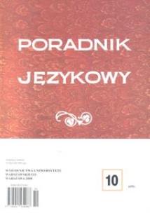 Opakowanie Poradnik językowy 10/2008