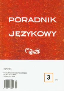 Opakowanie Poradnik językowy 3/2010